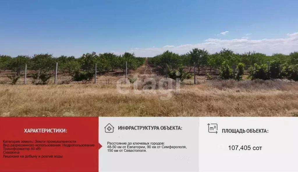 Участок в Крым, Первомайский район, с. Алексеевка  (107.41 сот.) - Фото 1