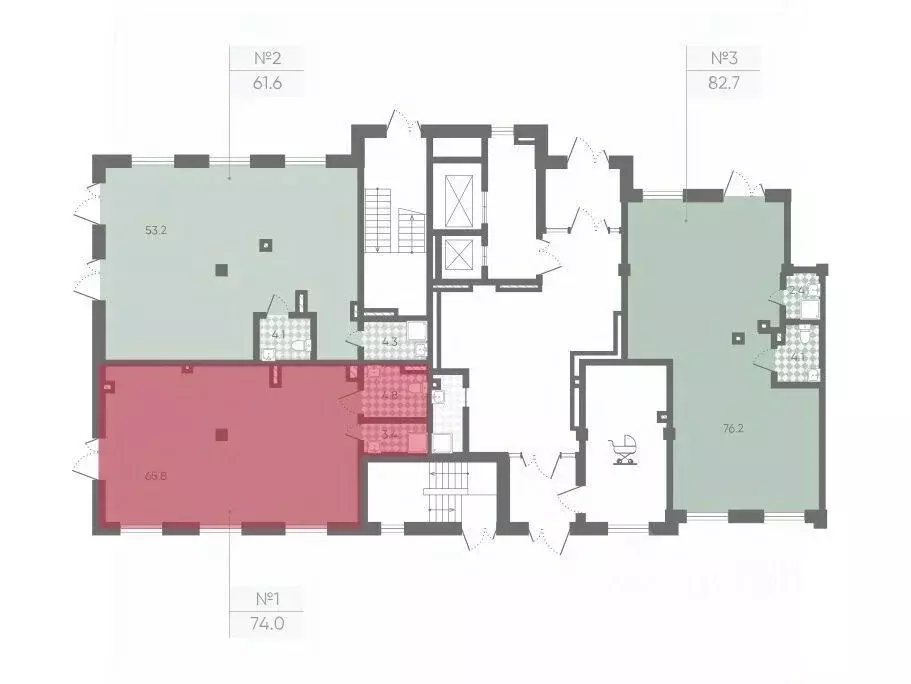 Офис в Санкт-Петербург Партизанская ул., 5 (76 м) - Фото 2