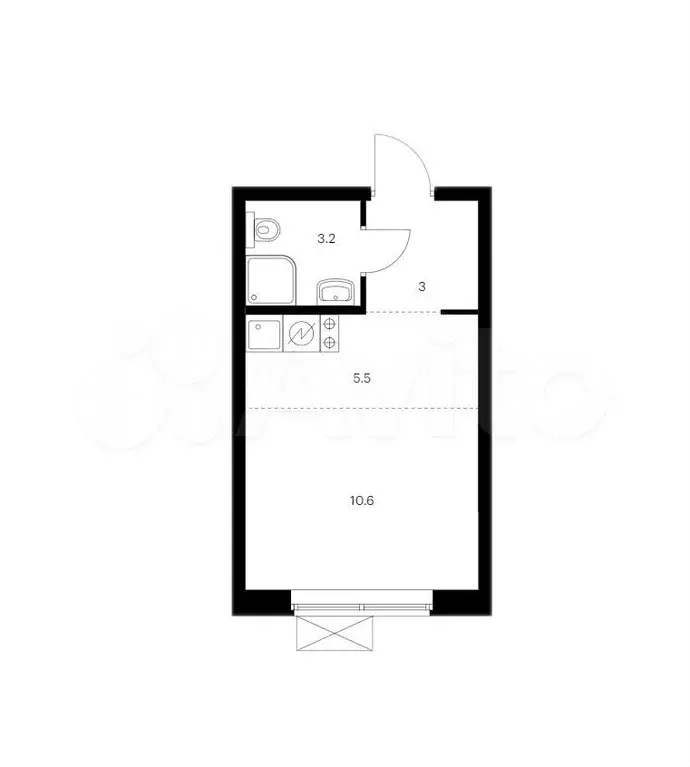 Квартира-студия, 22,3 м, 17/17 эт. - Фото 0