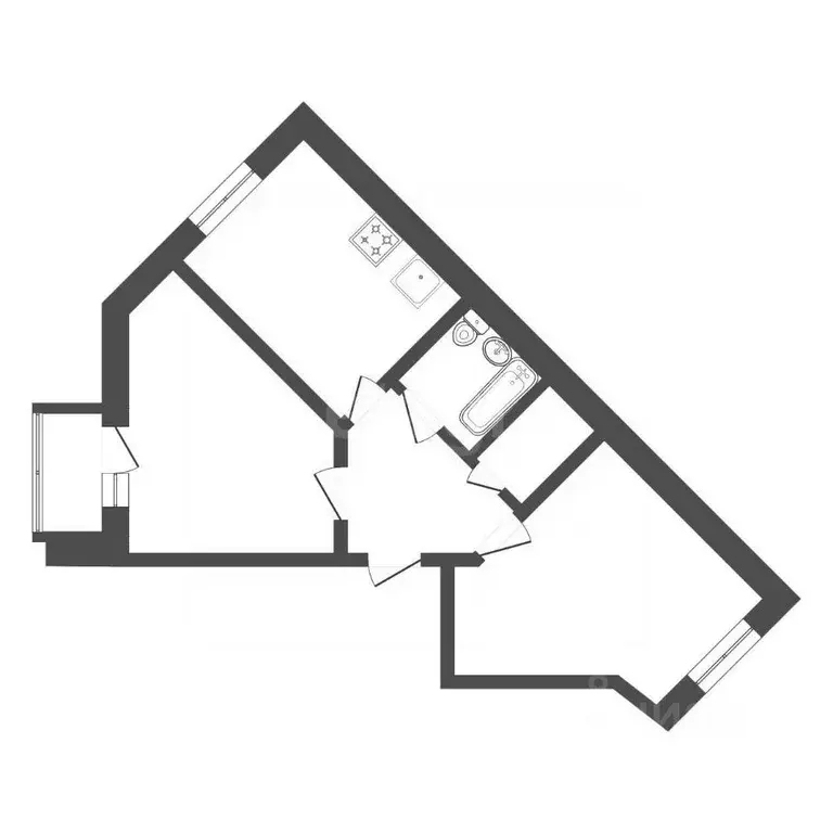 2-к кв. Красноярский край, Красноярск Северное ш., 48А (69.0 м) - Фото 2