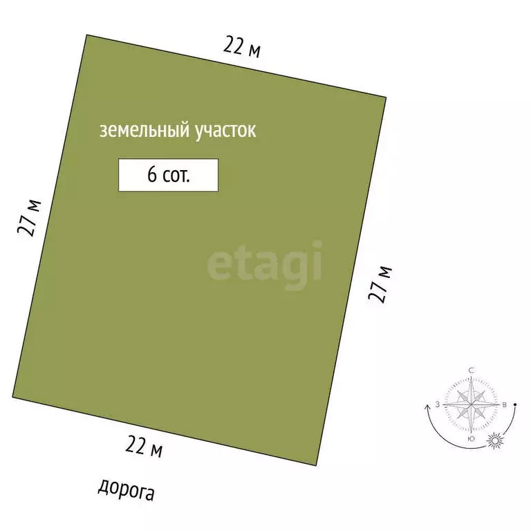 Участок в Отважное, Октябрьская улица (6 м) - Фото 1