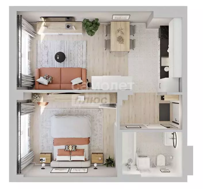 1-к кв. Сахалинская область, Анивский городской округ, с. Новотроицкое ... - Фото 2