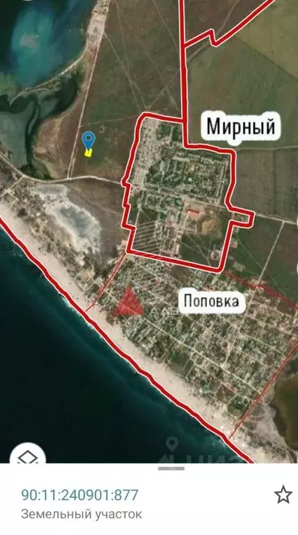 Участок в Крым, Сакский район, Штормовское с/пос, Садовник-2007 СНТ  ... - Фото 2