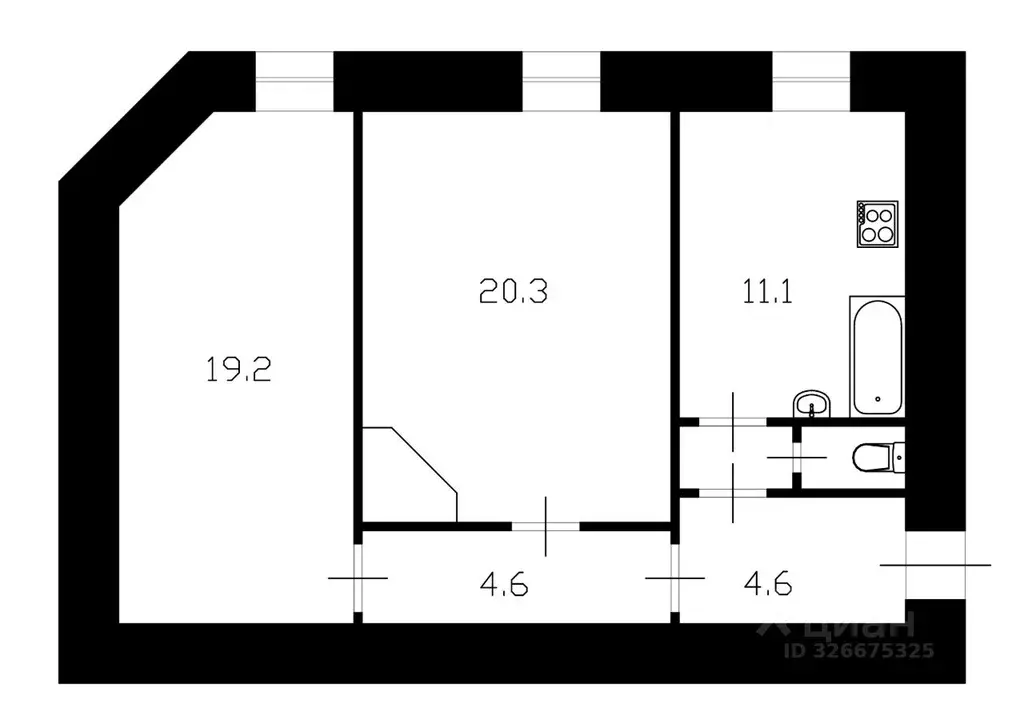 2-к кв. Санкт-Петербург Невский просп., 153 (62.0 м) - Фото 2