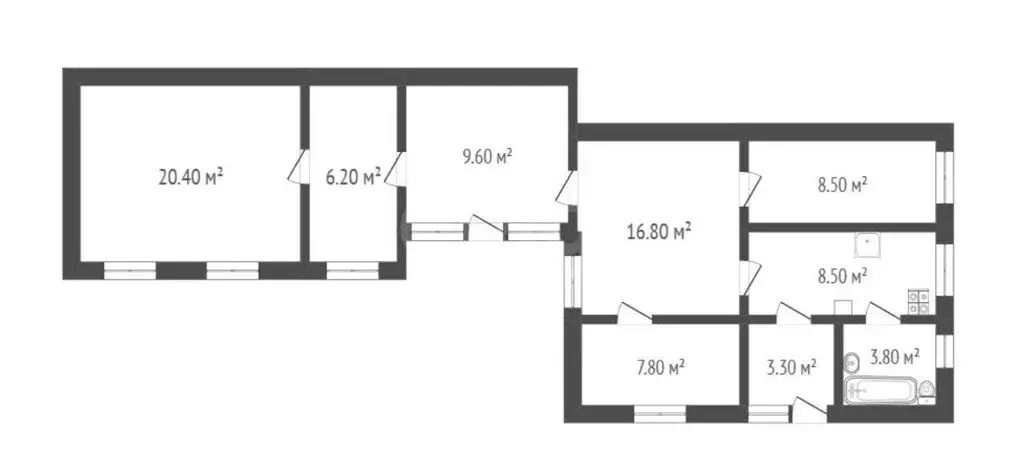 Дом в Борисоглебск, переулок Чкалова (81.6 м) - Фото 1