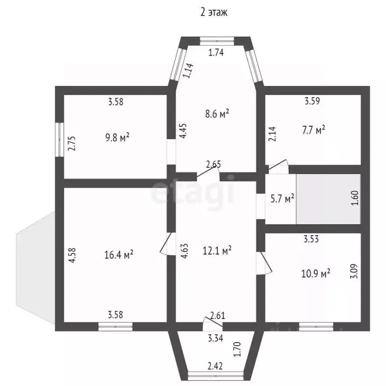Дом в Ханты-Мансийский АО, Нягань Тихая ул., 2Б (145 м) - Фото 2