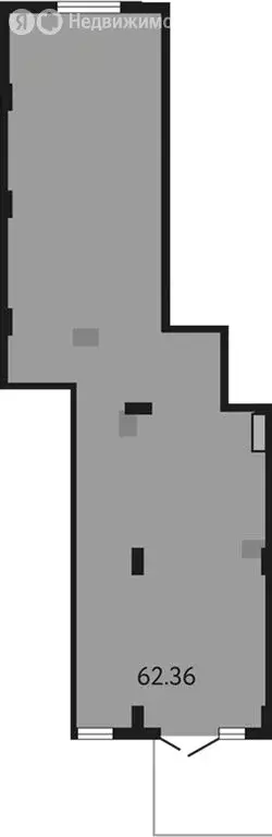 Помещение свободного назначения (62.36 м) - Фото 1