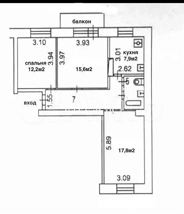 3-к. квартира, 70 м, 8/8 эт. - Фото 0