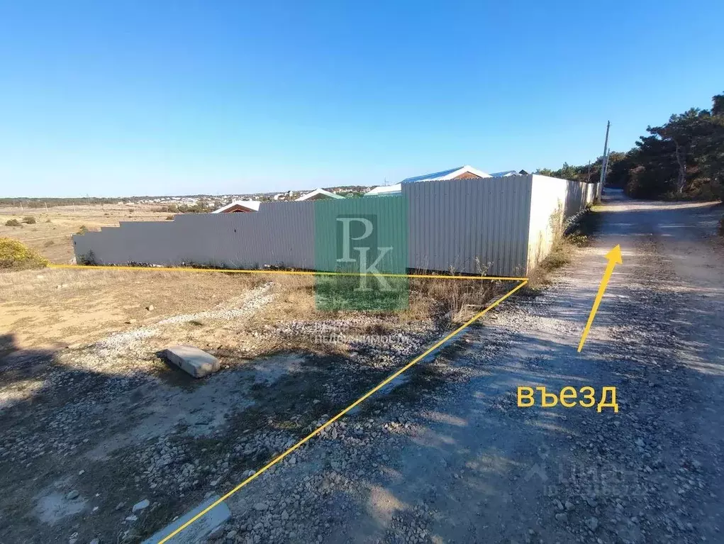 Участок в Севастополь Фиолент мкр, ул. Николы Теслы (8.0 сот.) - Фото 1