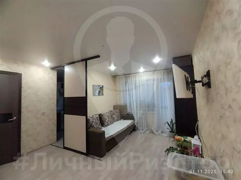 1-к кв. Рязанская область, Рязань ул. Ленинского Комсомола, 95к1 (29.5 ... - Фото 1