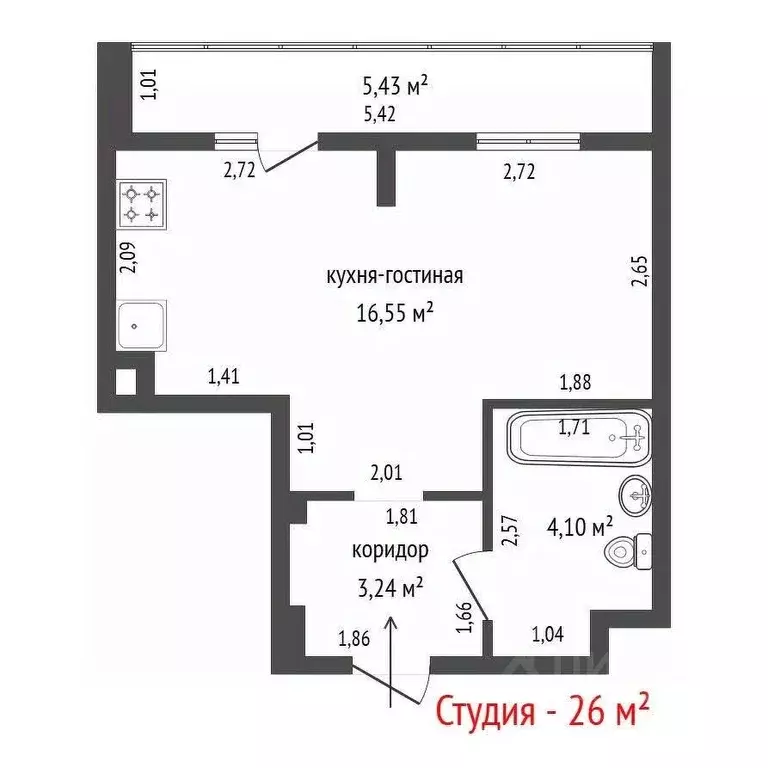 Студия Свердловская область, Верхняя Пышма ул. Александра Козицына, 9 ... - Фото 2