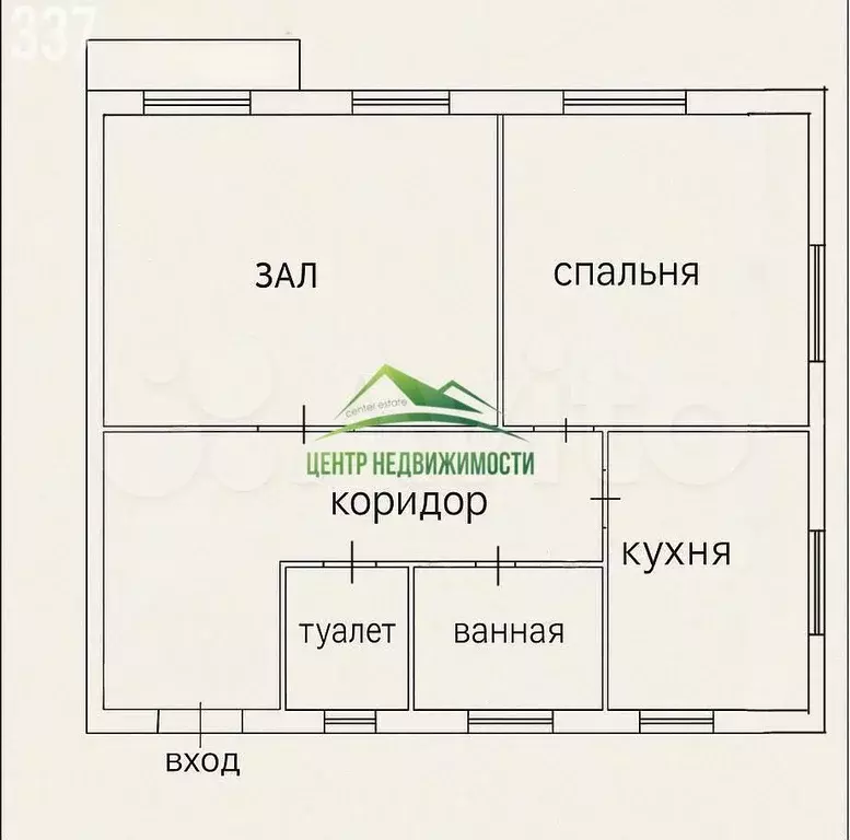 2-к. квартира, 54,2 м, 2/9 эт. - Фото 0