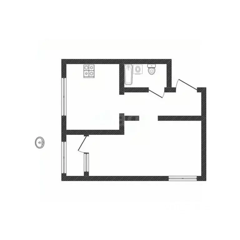 1-к кв. Алтайский край, Бийск Ленинградская ул., 38 (40.3 м) - Фото 2