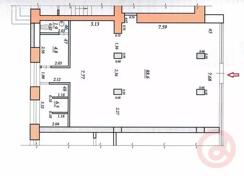 Торговая площадь (103 м) - Фото 1