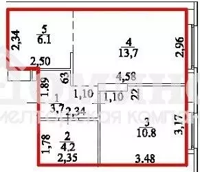 1-к кв. Тюменская область, Тюмень Новгородская ул., 22 (39.0 м) - Фото 2