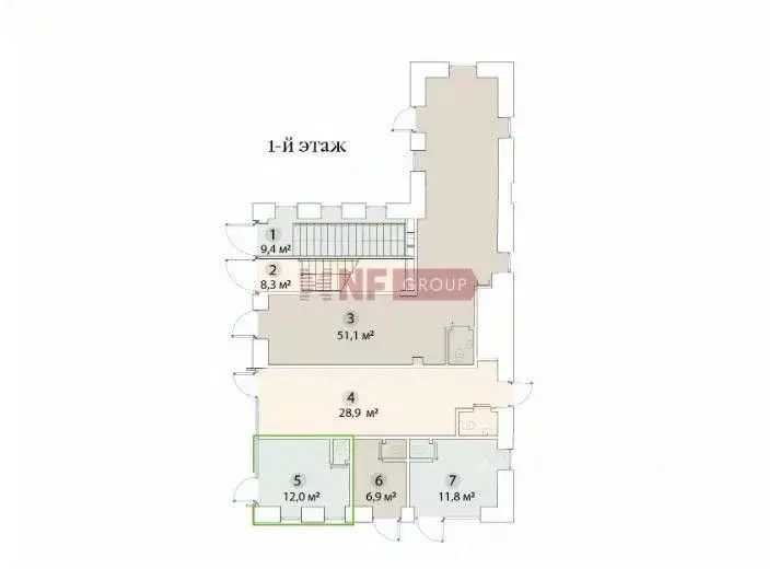 Торговая площадь в Москва ул. Бахрушина, 36/14С3 (12 м) - Фото 1