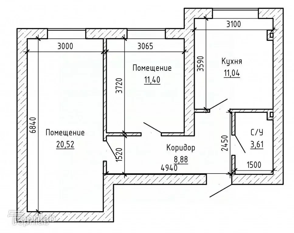 2-к кв. Кабардино-Балкария, Нальчик ул. Солнечная, 10к3 (51.2 м) - Фото 2