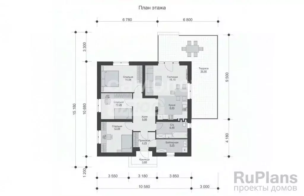 Участок в Тюменская область, Тюменский муниципальный округ, с. Кулига, ... - Фото 1