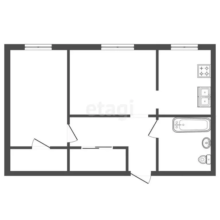 2-комнатная квартира: Санкт-Петербург, Новоизмайловский проспект, 3 ... - Фото 1