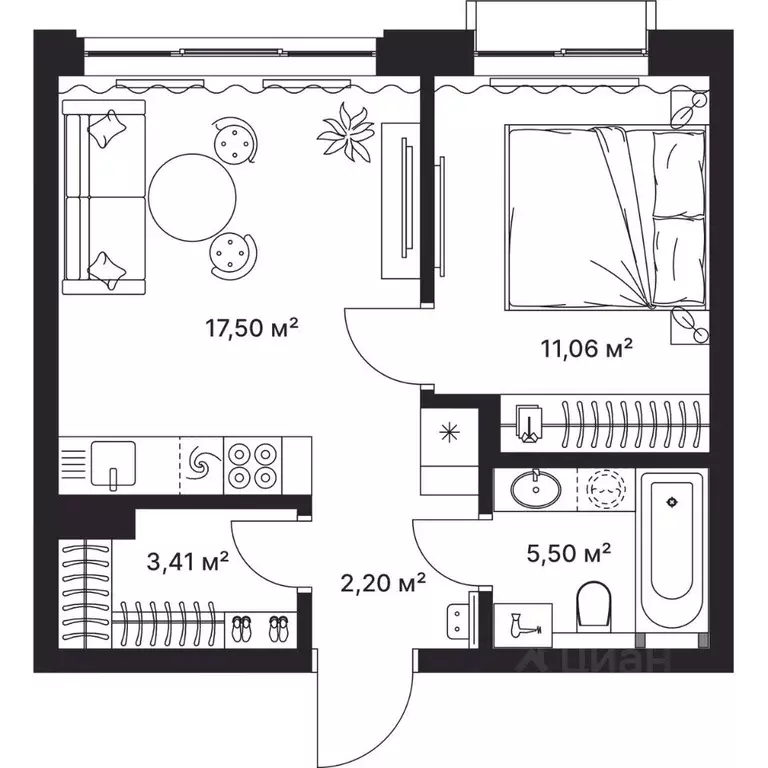 1-к кв. Владимирская область, Киржач ул. Свердлова, 10А (39.3 м) - Фото 1