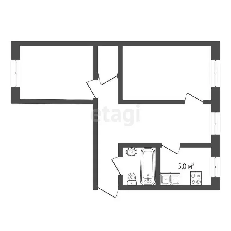 3-комнатная квартира: Выкса, улица Вавилина, 13 (54.3 м) - Фото 0