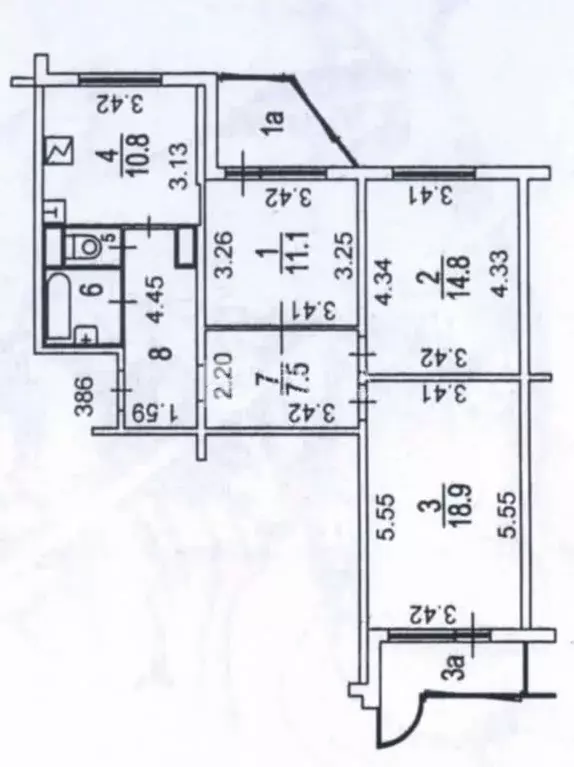 3-к кв. Москва Ангарская ул., 57К1 (76.0 м) - Фото 1