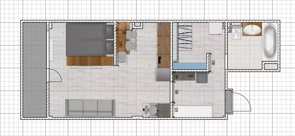 Студия Новосибирская область, Новосибирск ул. Сибиряков-Гвардейцев, ... - Фото 1