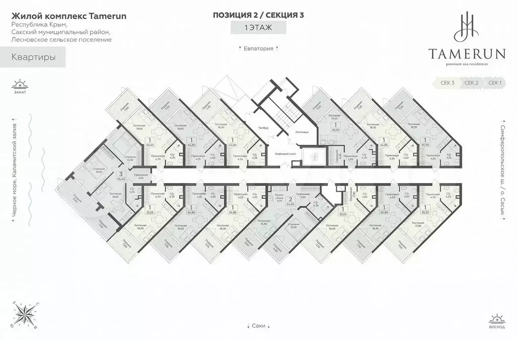 Апартаменты-студия, 32,7 м, 1/12 эт. - Фото 1