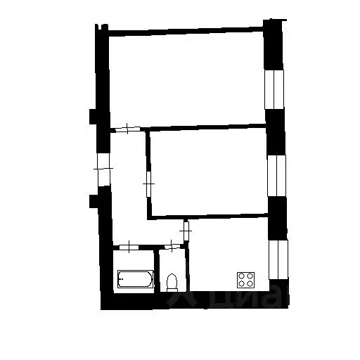 2-к кв. Новосибирская область, Новосибирск Родники мкр, ул. ... - Фото 2