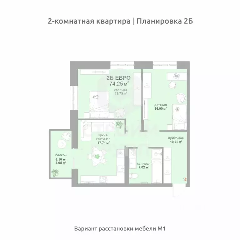 2-к кв. Владимирская область, Владимир Текстильщик СНТ,  (74.25 м) - Фото 0