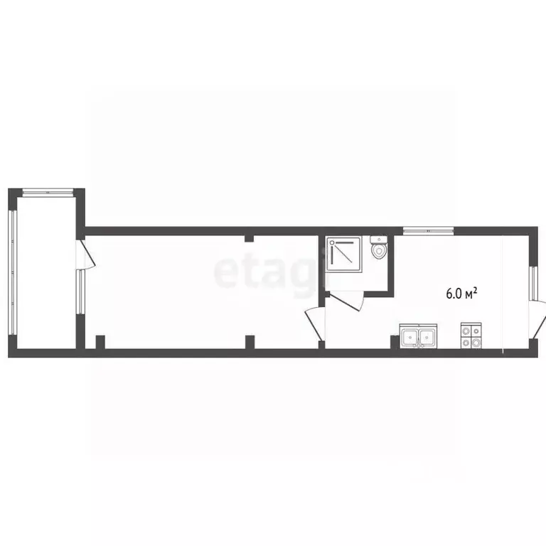 1-к кв. Крым, Алупка ул. Щепкина, 15В (30.9 м) - Фото 2