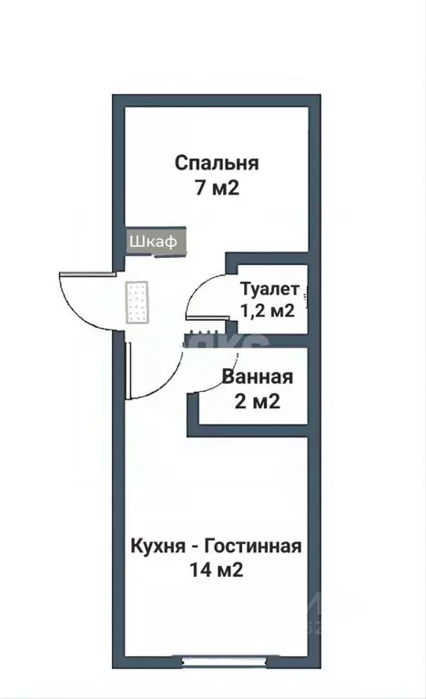1-к кв. Адыгея, Майкоп ул. Хакурате (26.0 м) - Фото 2