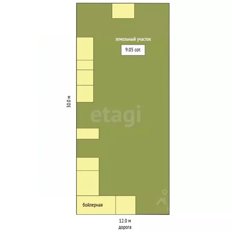 Торговая площадь в Ханты-Мансийский АО, Югорск Садовая ул., 42 (347 м) - Фото 1