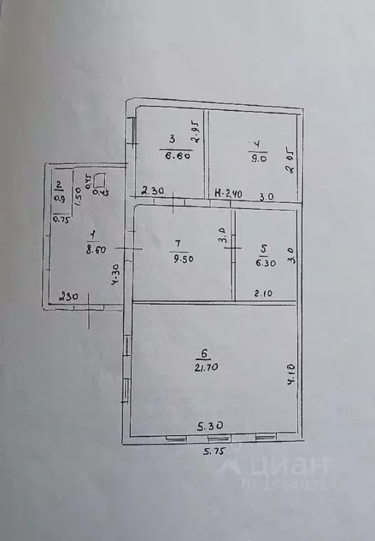 Дом в Оренбургская область, Кувандык Красногвардейская ул., 18 (63 м) - Фото 2