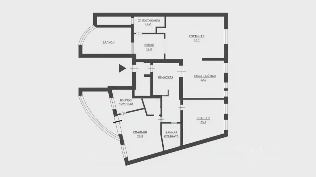 4-к кв. Москва Пятницкая ул., 57С2 (186.0 м) - Фото 2