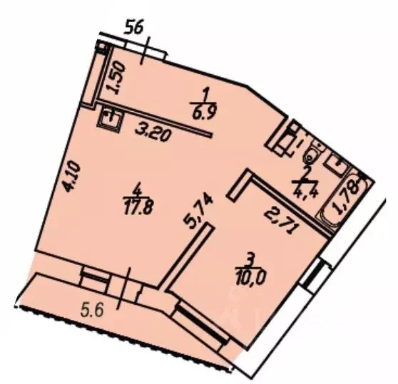 1-к кв. Иркутская область, Иркутский муниципальный округ, Маркова рп, ... - Фото 1
