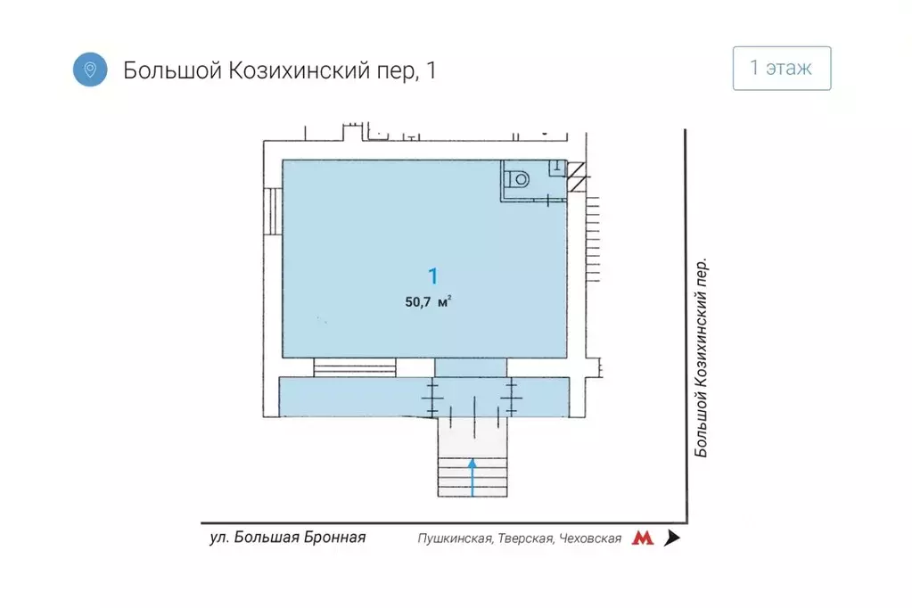 Помещение свободного назначения в Москва Большой Козихинский пер., ... - Фото 1