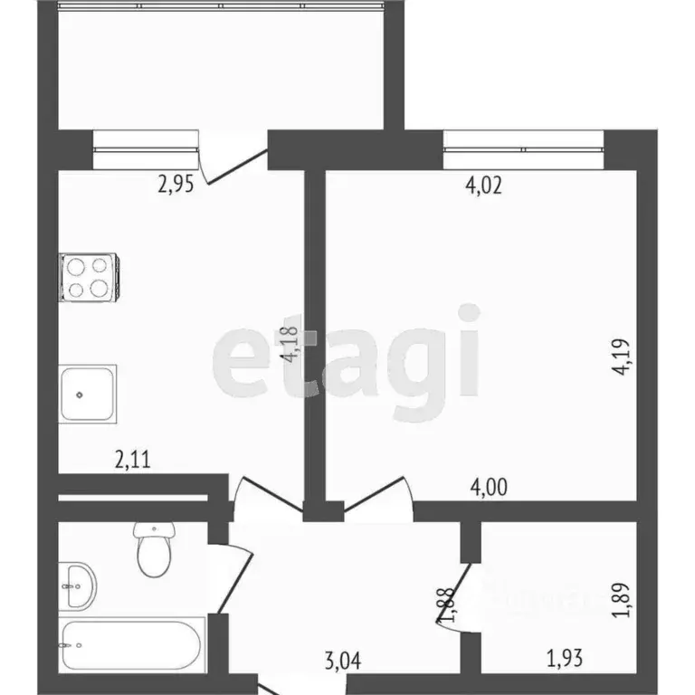 1-к кв. Санкт-Петербург Петергофское ш., 45 (50.75 м) - Фото 1