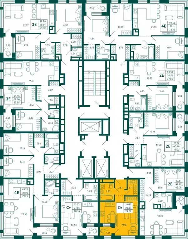 Студия Башкортостан, Уфа Зеленая Роща жилрайон, Терле Парк жилой ... - Фото 1