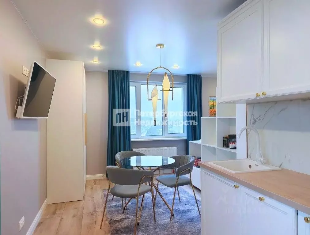 Студия Санкт-Петербург пос. Парголово, Заречная ул., 13к2 (29.8 м) - Фото 1