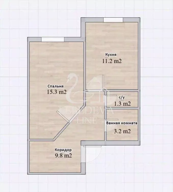 Квартира, 1 комната, 40.85 м - Фото 2