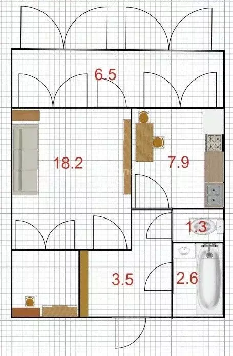 1-к кв. Саратовская область, Саратов ул. Имени В.Н. Мамонтовой, 2 ... - Фото 2