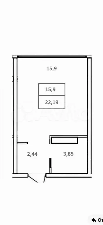 Квартира-студия, 22,4 м, 15/16 эт. - Фото 0