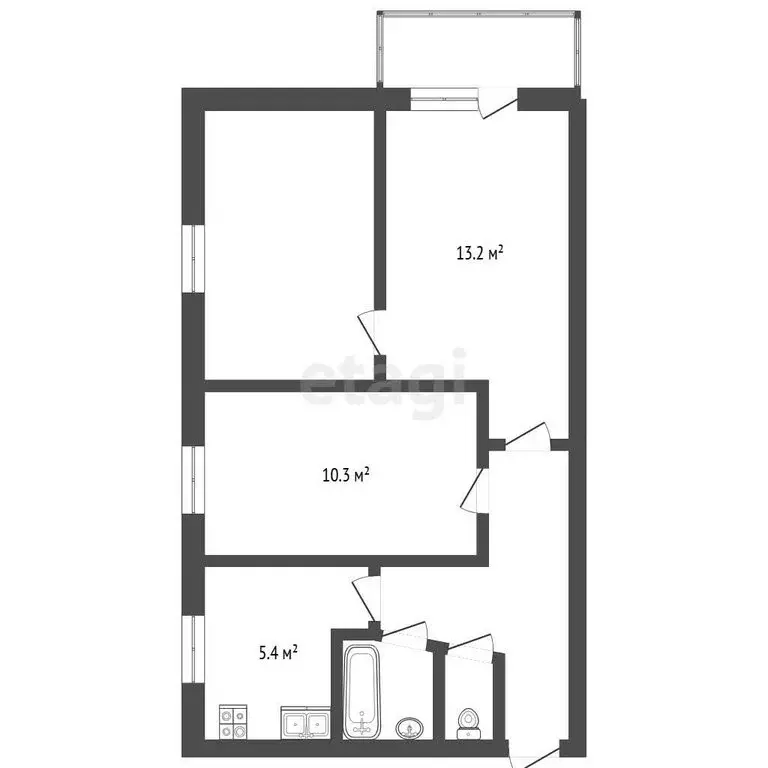3-комнатная квартира: Ковылкино, улица Королёва, 11 (49.8 м) - Фото 1