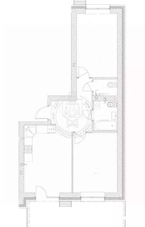 3-к кв. Татарстан, с. Высокая Гора ул. Вторая Ударная, 7 (65.8 м) - Фото 2