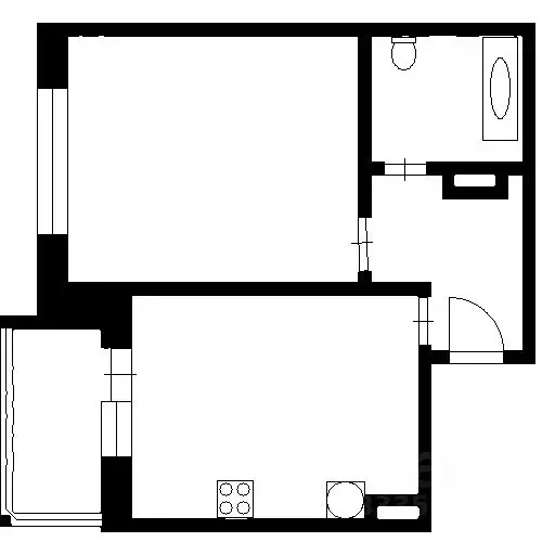 1-к кв. Татарстан, Казань ул. Четаева, 24 (36.0 м) - Фото 2