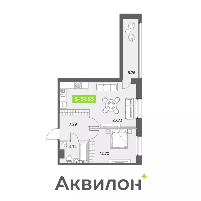 2-к кв. Санкт-Петербург ул. Среднерогатская, 11к2 (51.33 м) - Фото 0