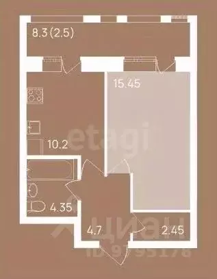 Студия Татарстан, Казань ул. Алексея Козина, 9 (40.6 м) - Фото 1