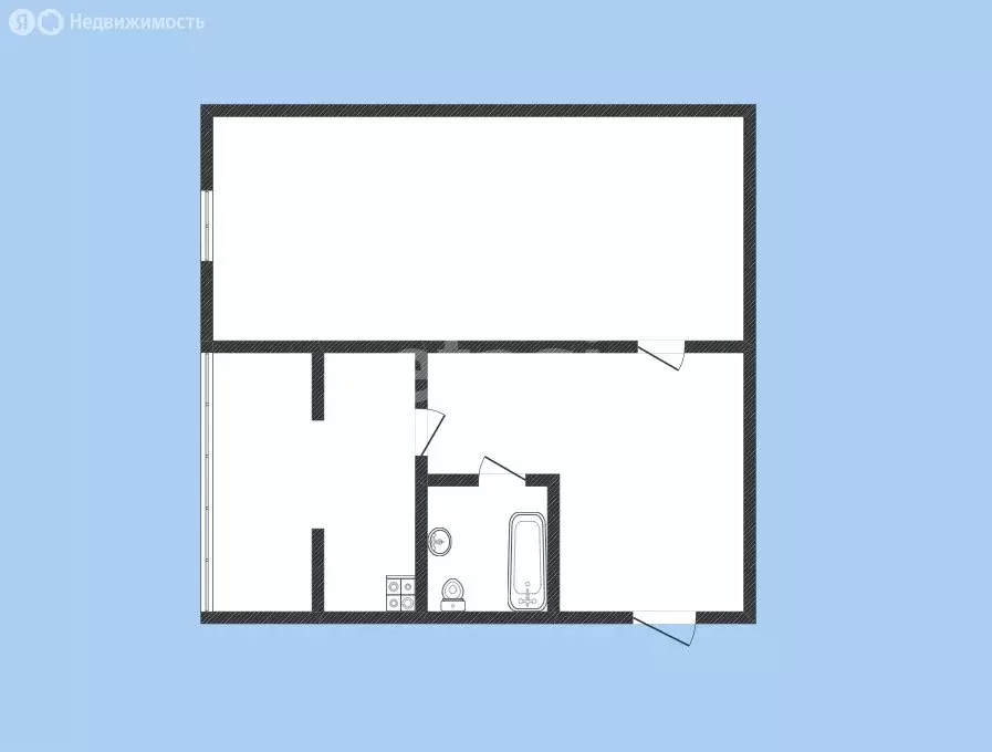 1-комнатная квартира: Черкесск, Красноармейская улица, 67 (36 м) - Фото 1