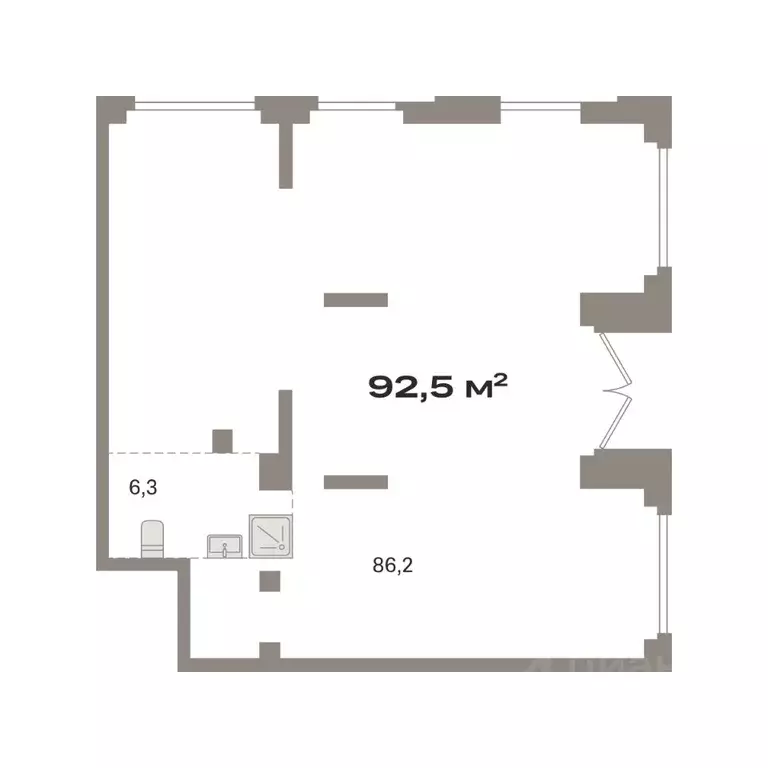 Помещение свободного назначения в Московская область, Ленинский ... - Фото 1